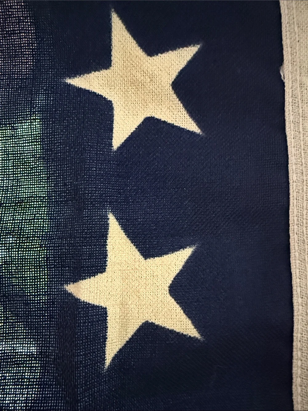 Vintage 48 Star American Flag Annin Defiance 3x5 Sewn Stripes Cotton USA